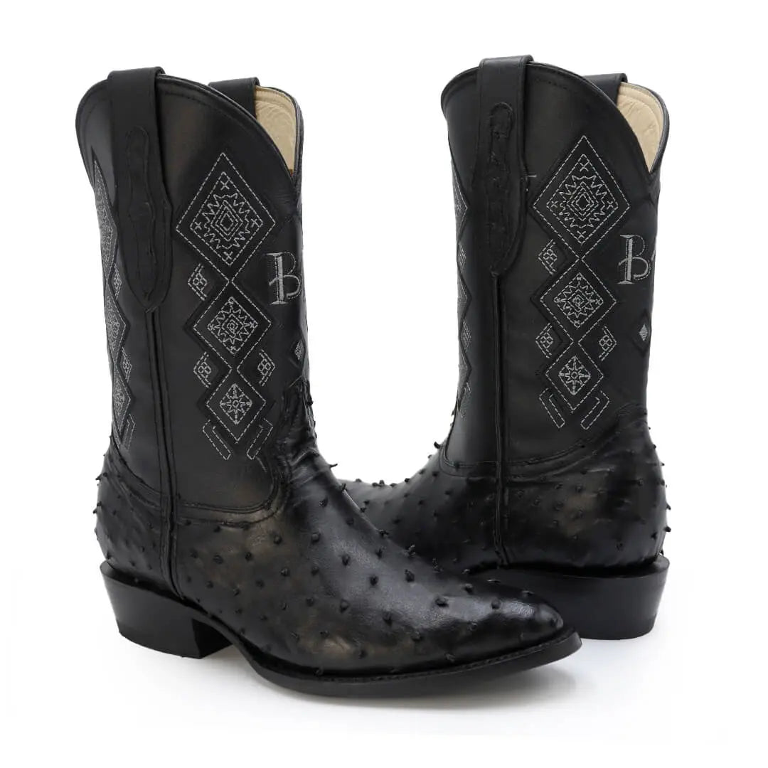 Bota Oval de Avestruz IM307 4350.00