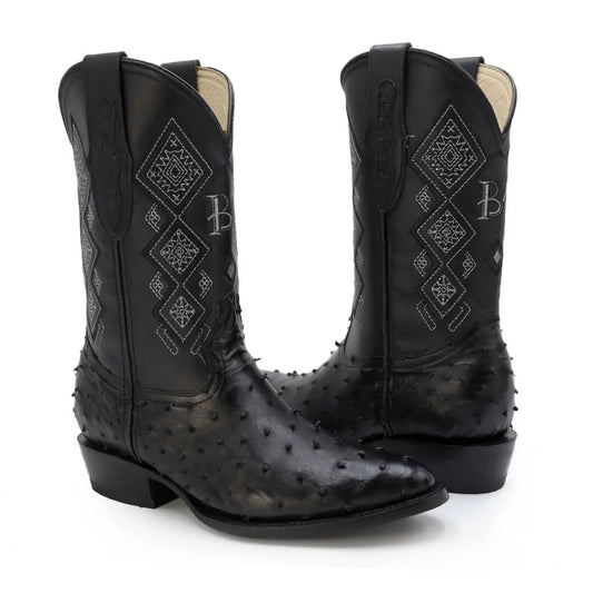 Bota Oval de Avestruz IM307 4350.00