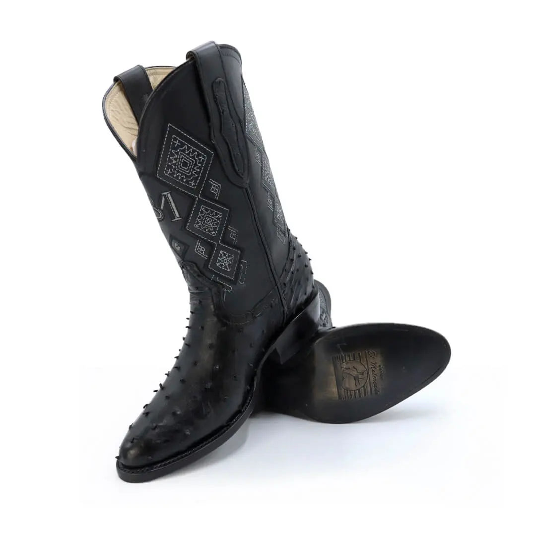 Bota Oval de Avestruz IM307