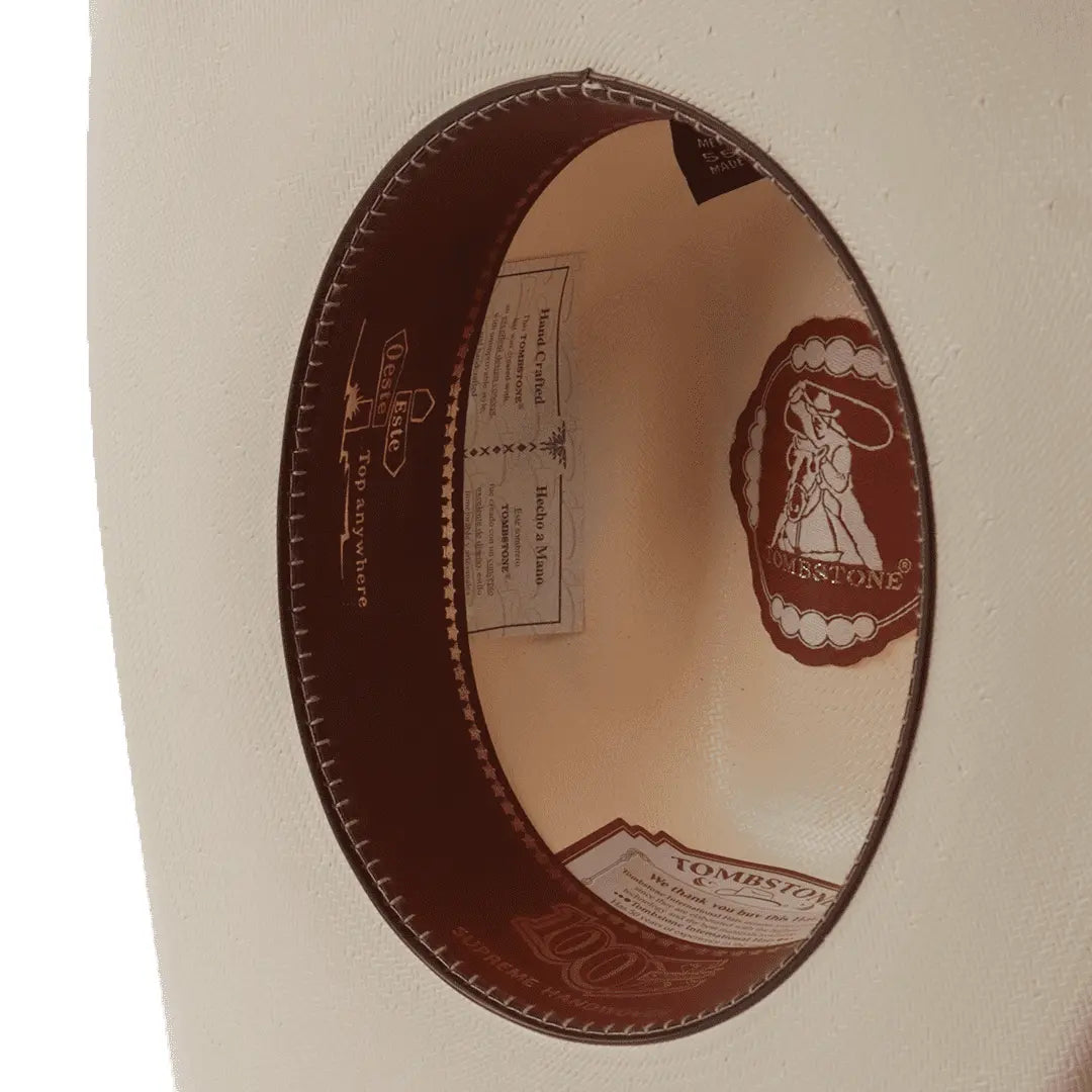 Sombrero Este Oeste Tombstone 100X de Papel Arroz Japonés Tejido Artesanal IM250